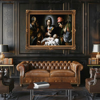 Nativity Scene in Classic Baroque Religious Art Poster