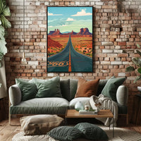 Route 66 Adventure: Retro Southwest Road Trip Poster