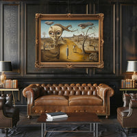 Surreal Head with Tree in Dreamlike Artistic Poster