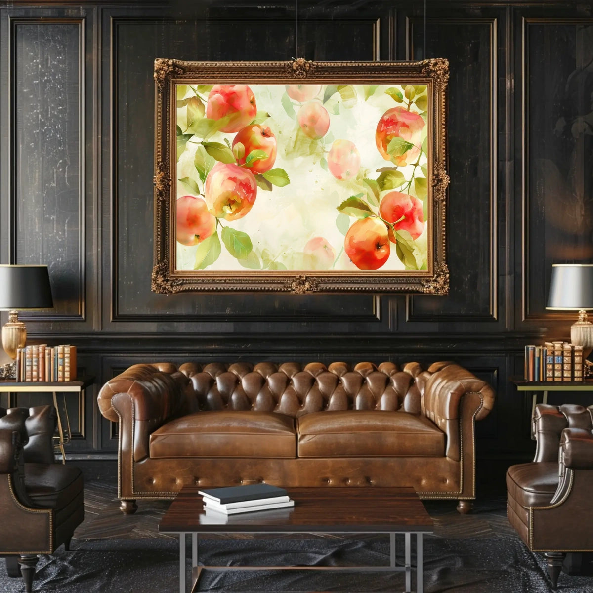 Watercolor Apples Poster