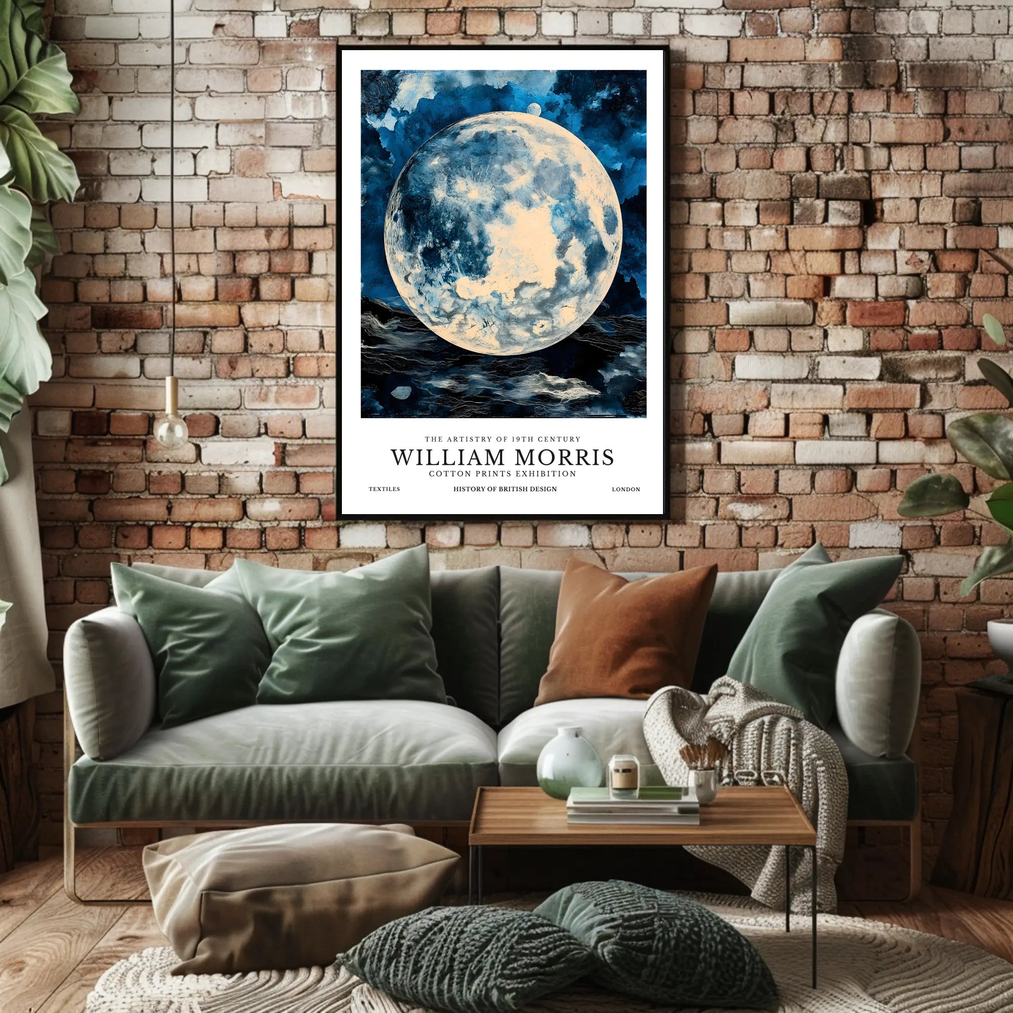 William Morris Cotton Prints Exhibition Poster