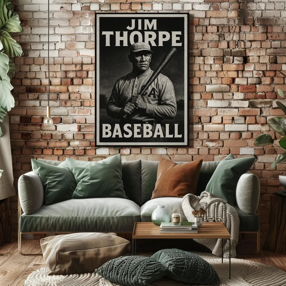 Abstract Baseball Celebration Art Poster