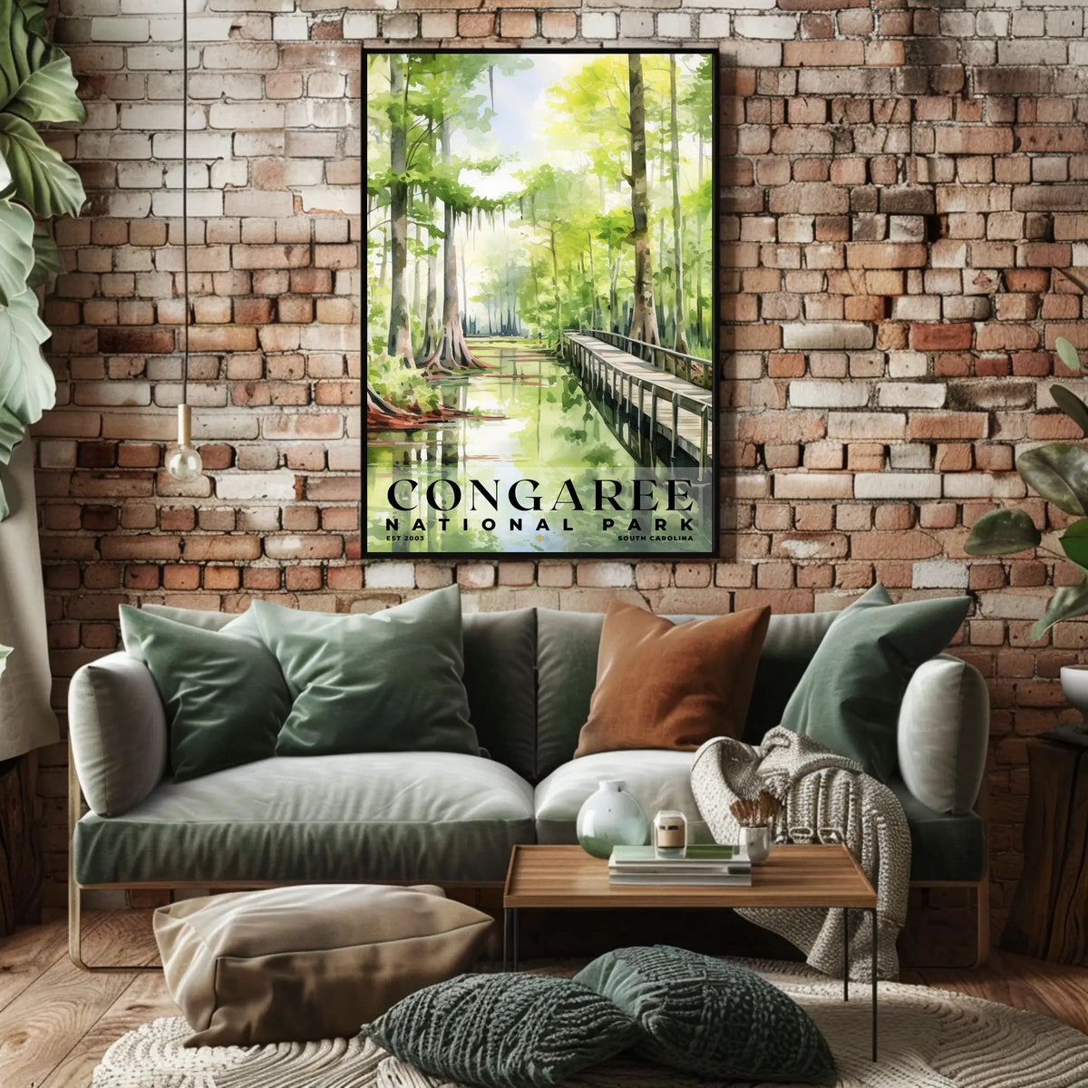 Congaree Watercolor Wall Art Poster