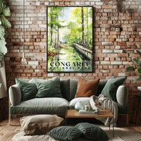 Congaree Watercolor Wall Art Poster