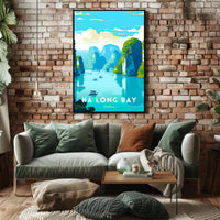 Ha Long Bay Seascape Exploration Travel Poster