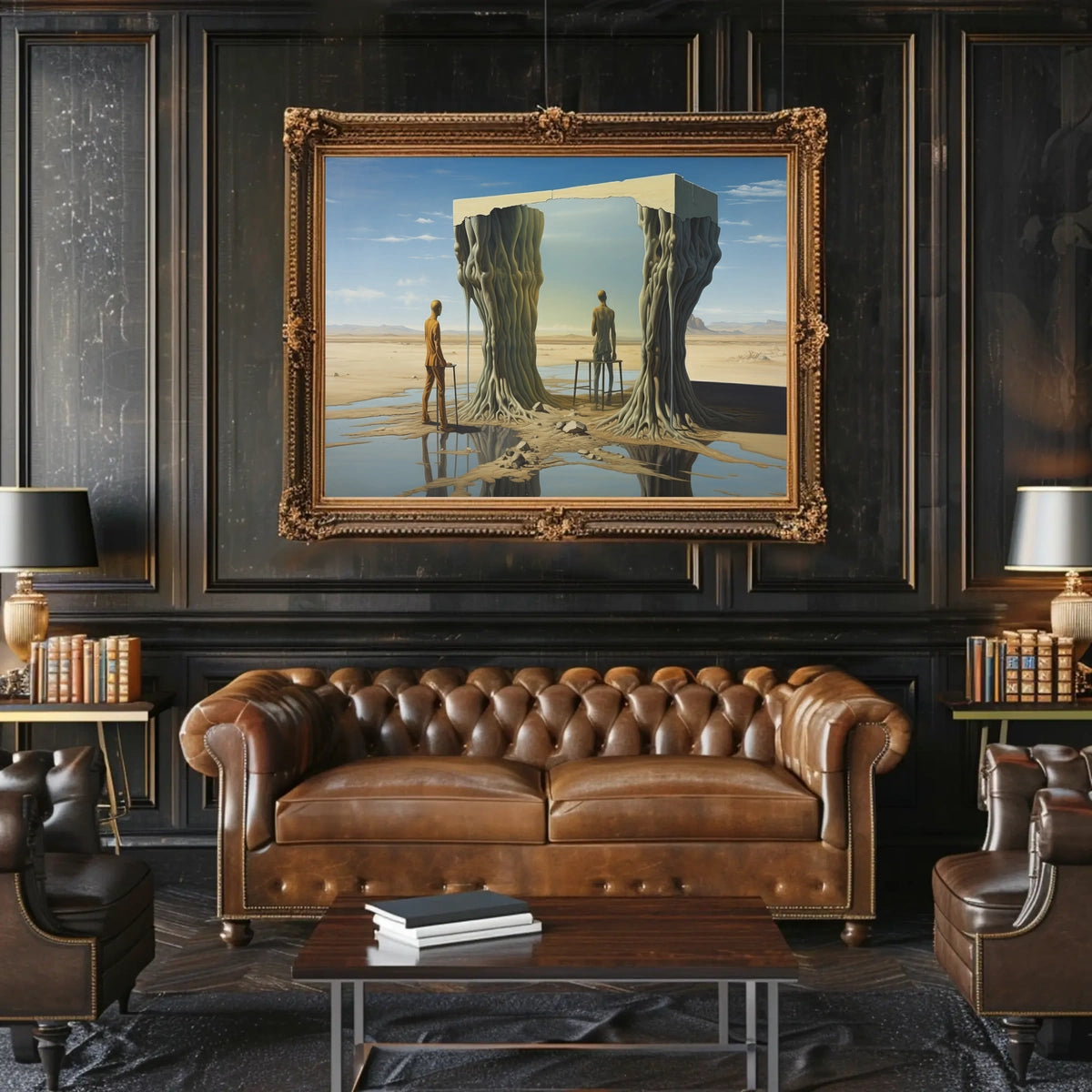 Surreal Desert Reflections Surreal Poster