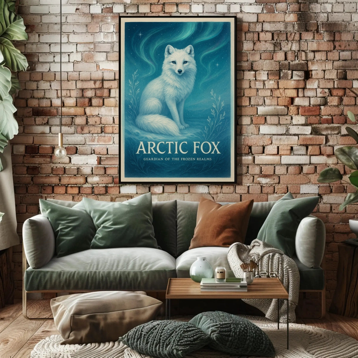 Arctic Fox Guardian of the Frozen Realms Poster
