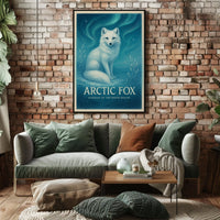 Arctic Fox Guardian of the Frozen Realms Poster