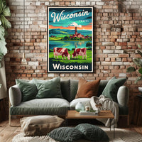 Scenic Wisconsin Travel Poster