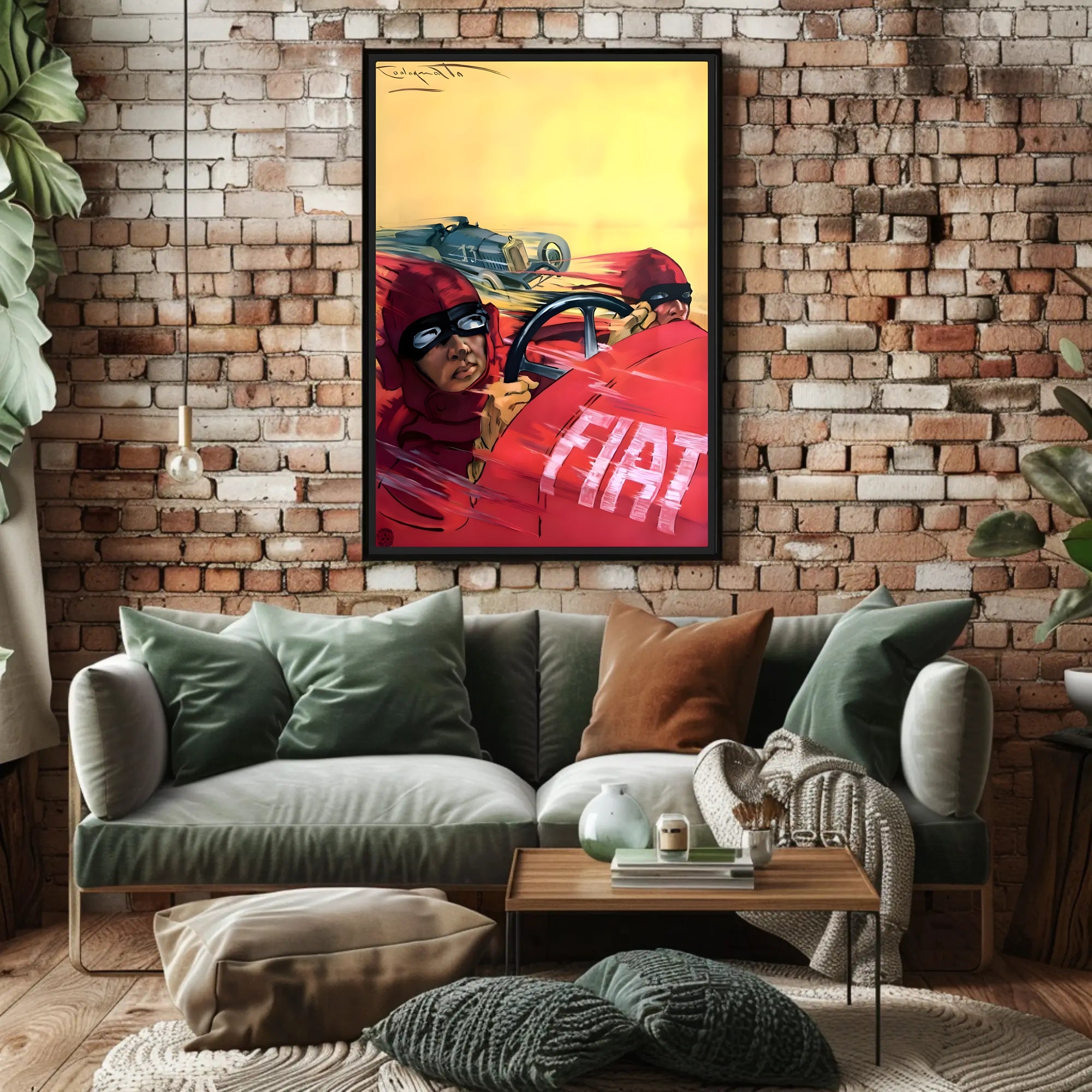 Vintage Racing Rivalry Poster