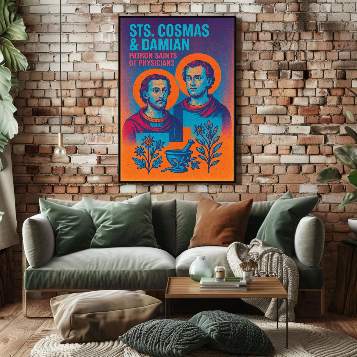 Sts. Cosmas Damian Patron Saints of Physicians Poster