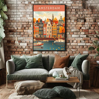 Autumn in Amsterdam Poster