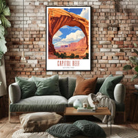 Capitol Reef National Park Vintage Poster