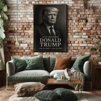 Donald Trump 47Th President Iconic Scenic Portrait Art Patriotic Decor Lovers Wanderlust Spirit Poster