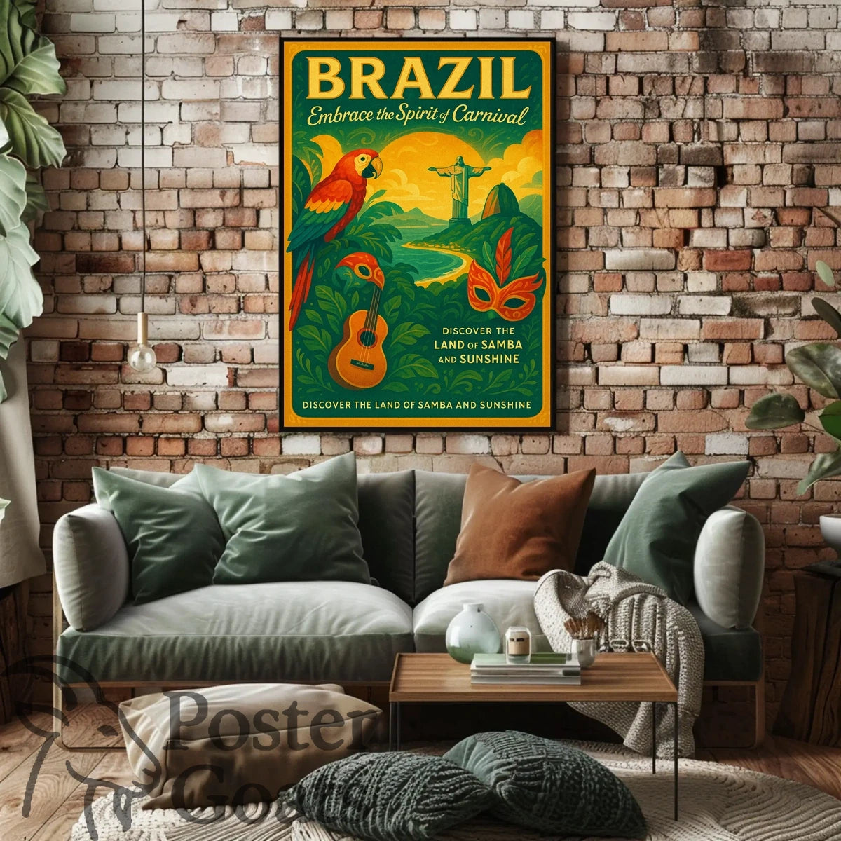 Brazilian Carnival Celebration: Vintage Cultural or Heritage Poster