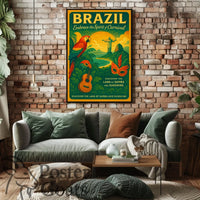 Brazilian Carnival Celebration: Vintage Cultural or Heritage Poster