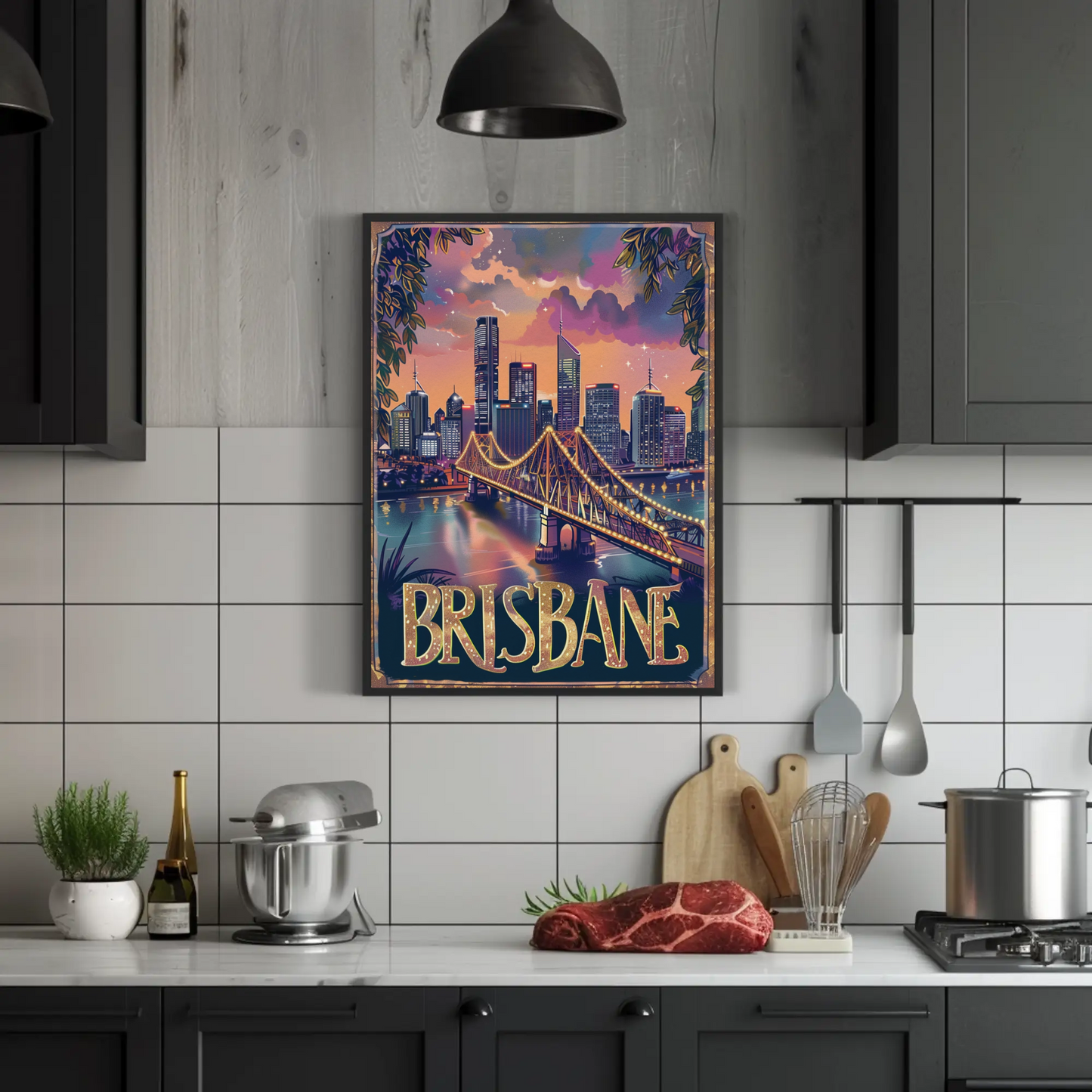 Brisbane Vintage Poster