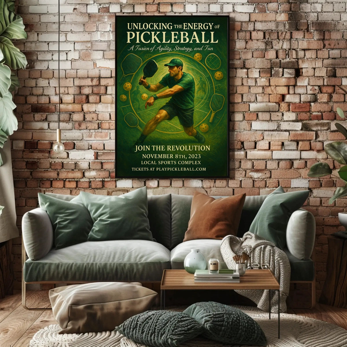 Unlocking the Energy of Pickleball Poster
