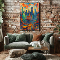 Vibrant Cityscape New York in Colors