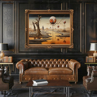 Surreal Alien Landscape: Futuristic Sci-Fi Poster