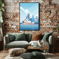Sydney Opera House Modern Art Poster Print