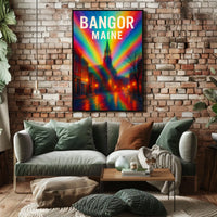 Bangor, Maine A Vibrant Impression Poster