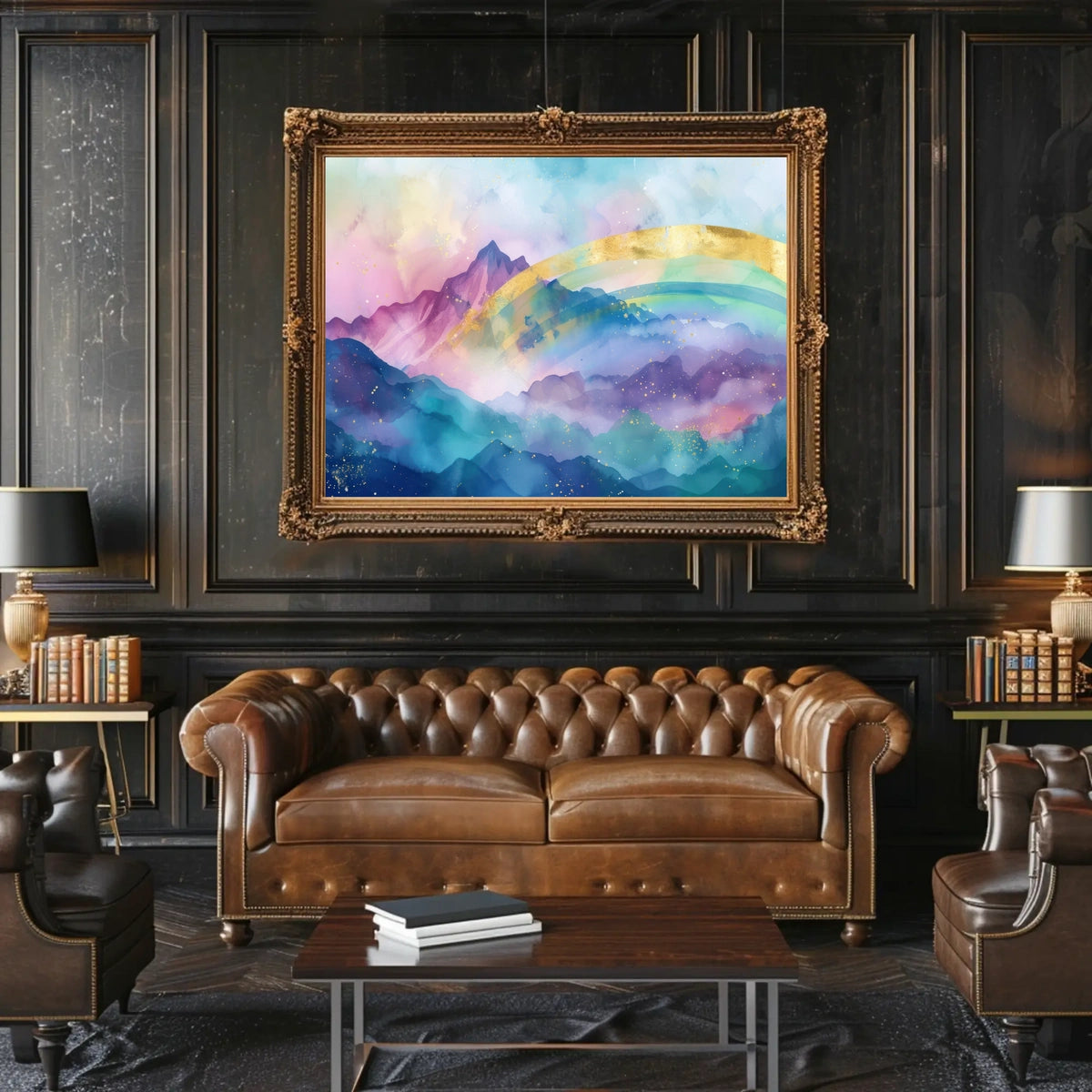 Mystical Mountain Landscape Poster