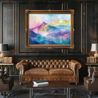 Mystical Mountain Landscape Poster