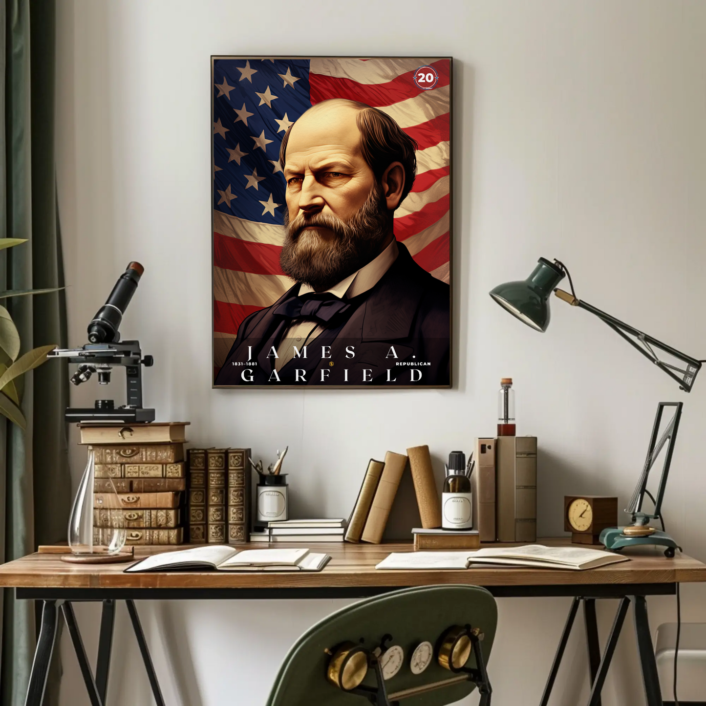 James Garfield 20th President Of The United States Portrait