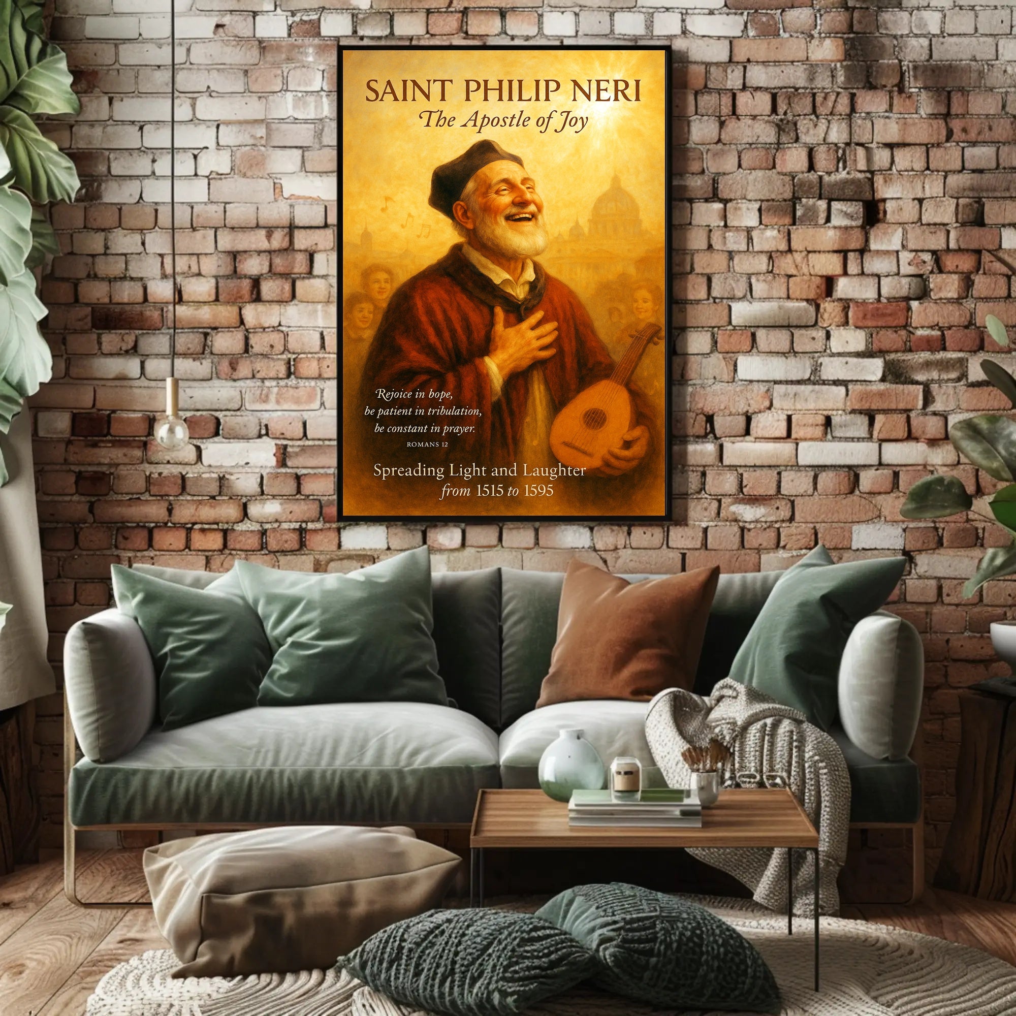 Saint Philip Neri The Apostle of Joy Poster PosterGoat