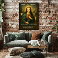 Saint Dymphna Patron of Mental Health Poster PosterGoat