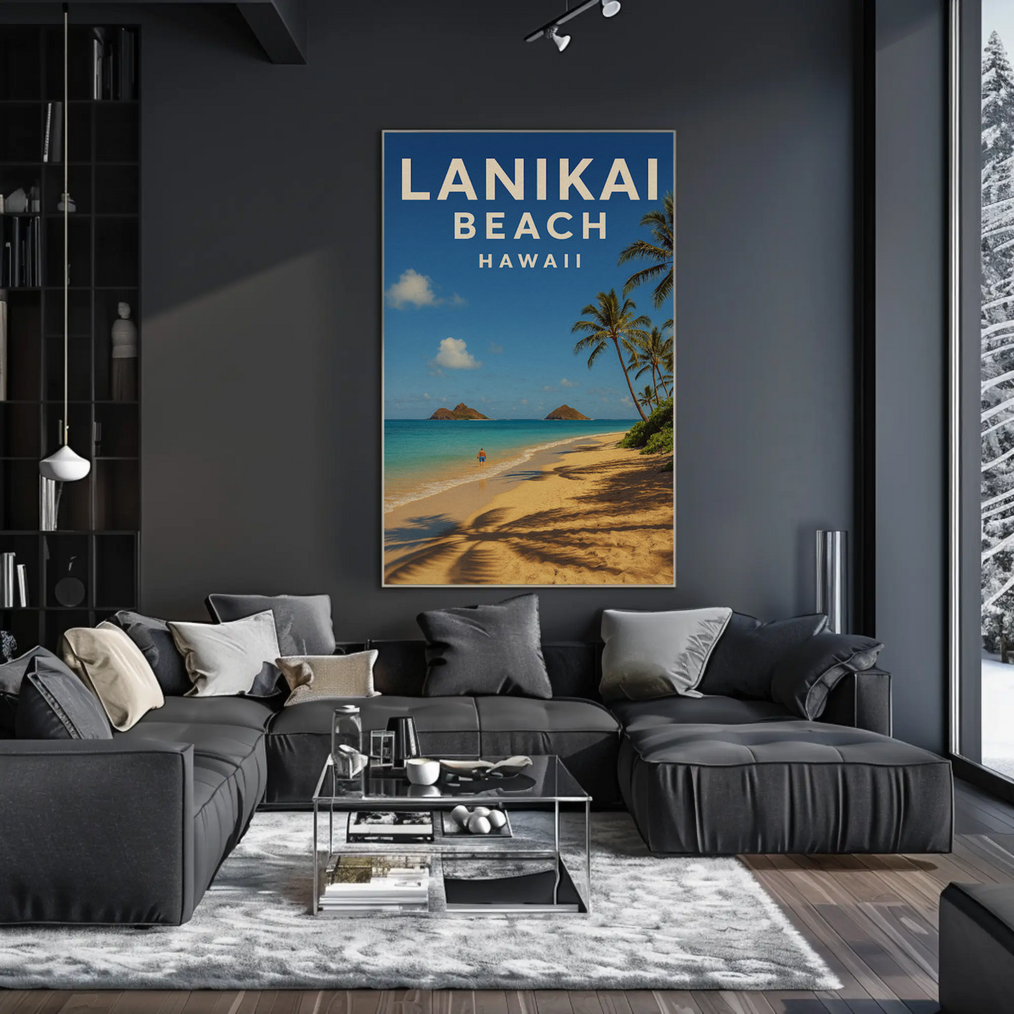 Lanikai Beach Hawaii Peaceful Tropical Paradise Poster