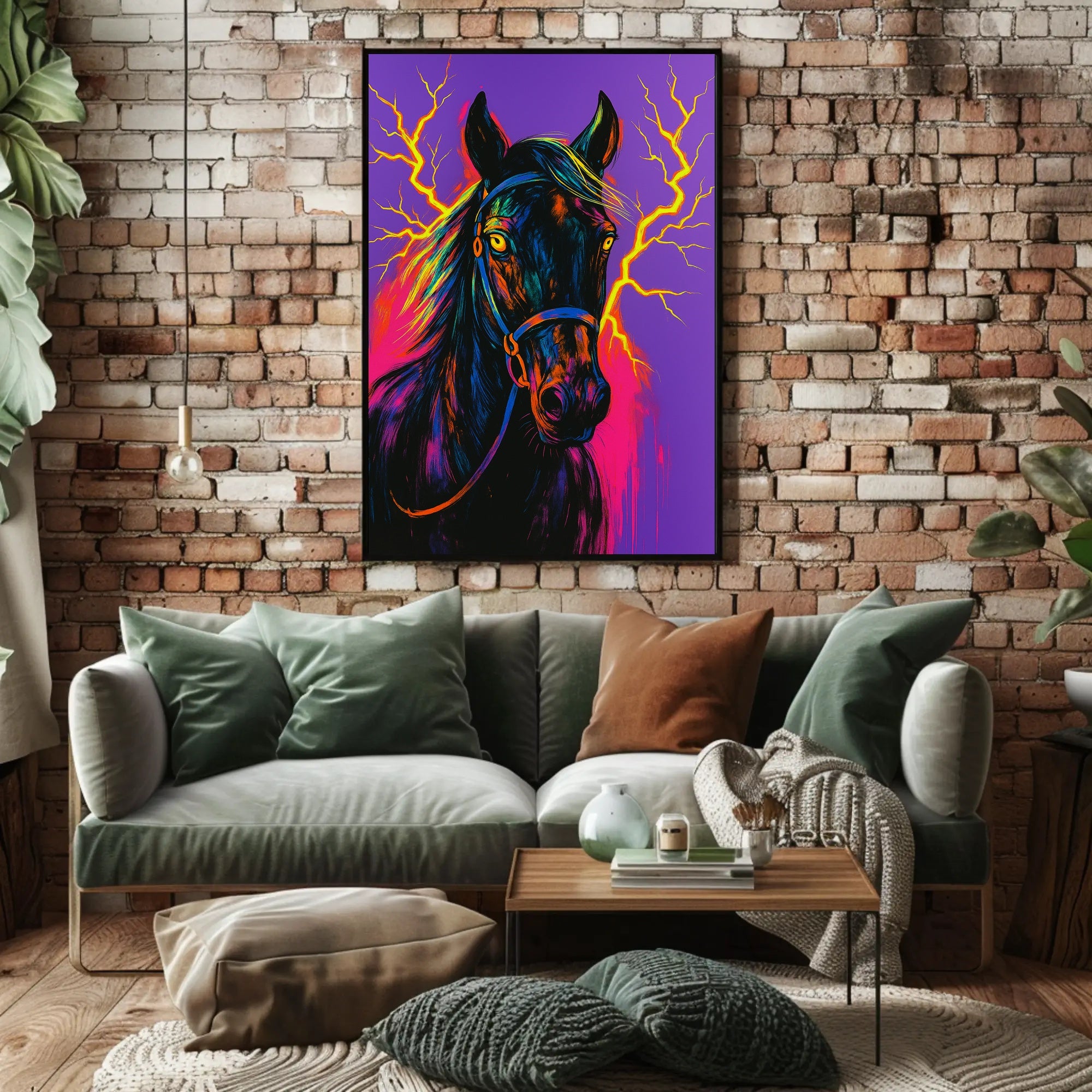 Electrifying Equine Poster
