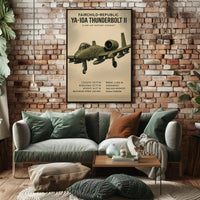 YA-10A Thunderbolt II Overview Poster PosterGoat