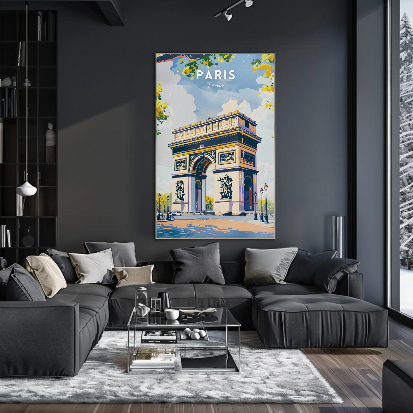 Paris Arc De Triomphe Travel Poster