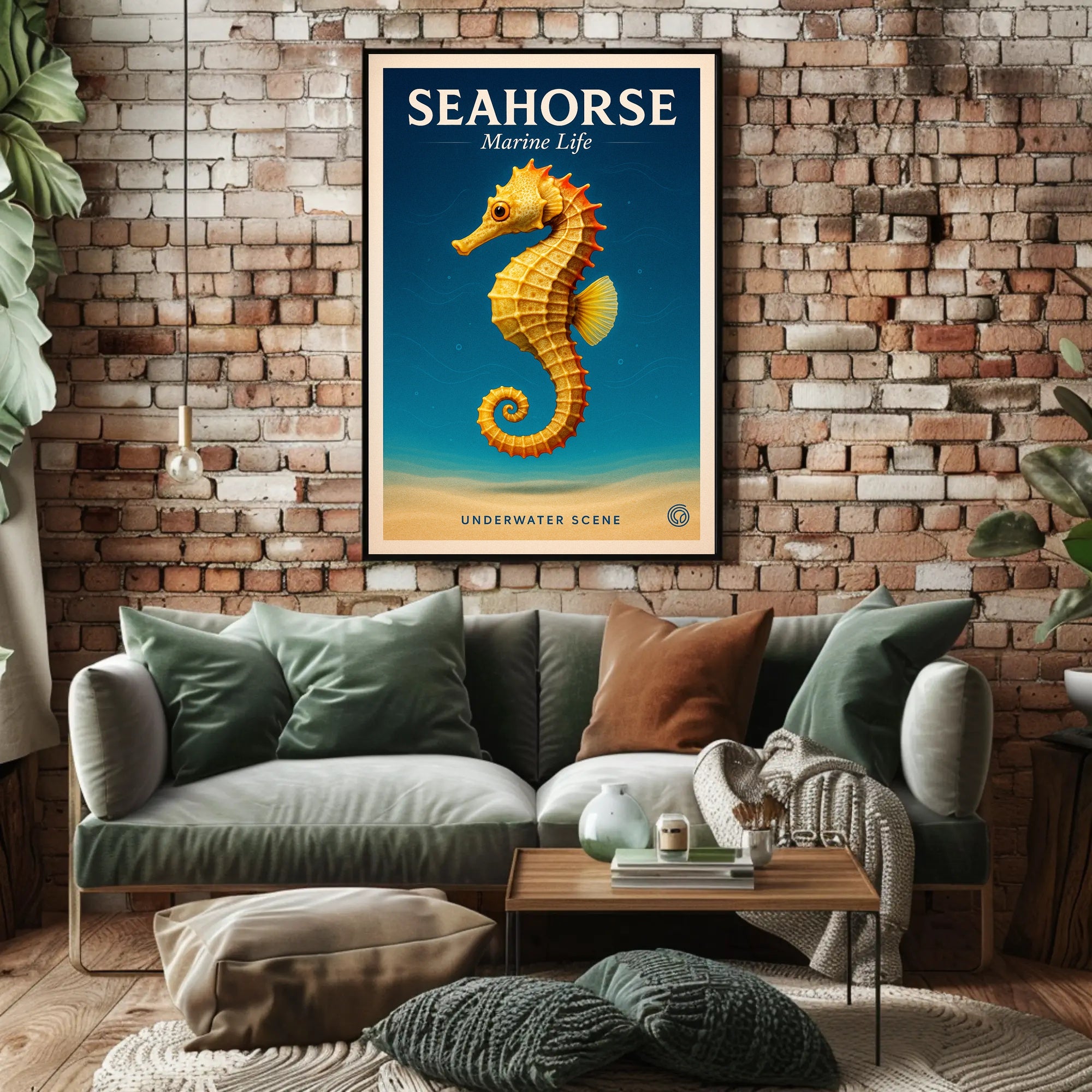 Seahorse Marine Life Poster PosterGoat