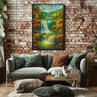 Alabama Waterfall Poster