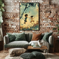 Vintage Art Deco Travel Destination Poster