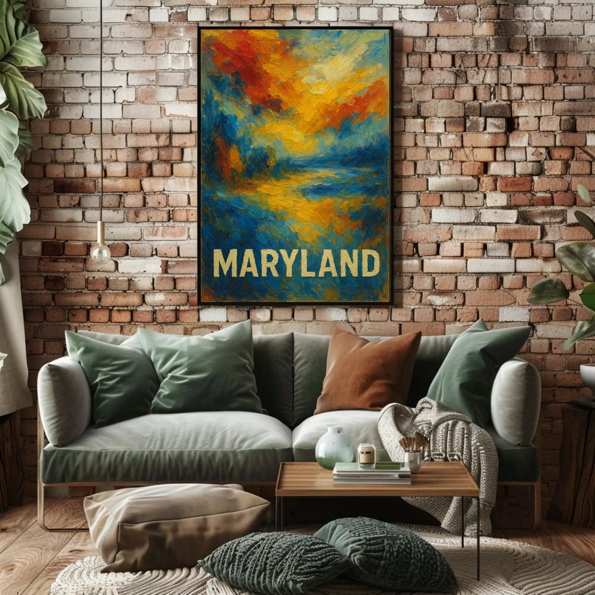Maryland Abstract Landscape Abstract Poster