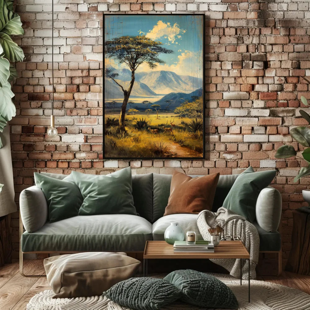 Vintage Architectural Landmarks Art Deco Poster