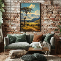 Vintage Architectural Landmarks Art Deco Poster