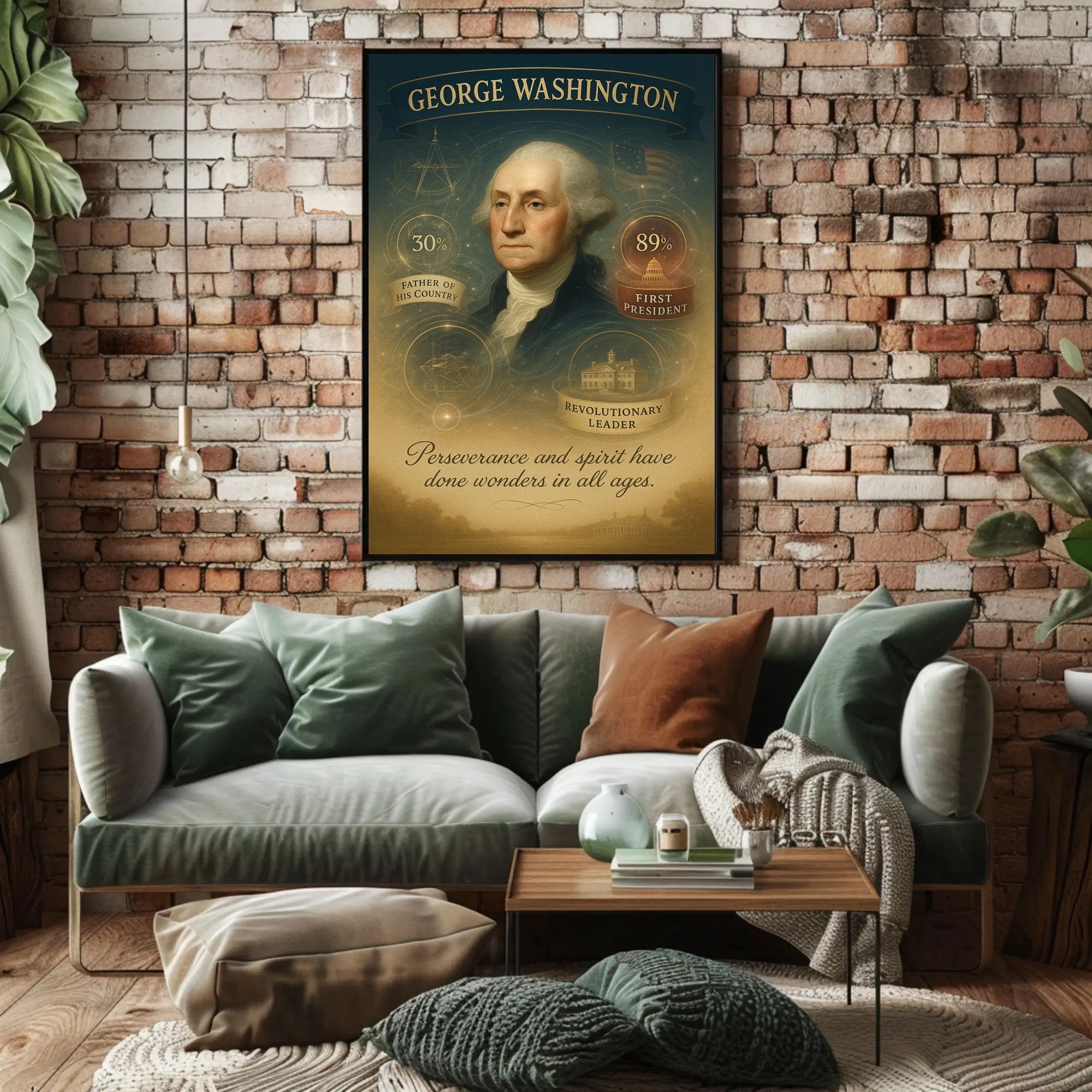 George Washington First President Poster