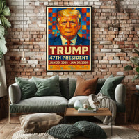 Trump Patriotic Scenic Home Poster