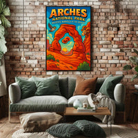 Arches National Park Adventure Travel Poster