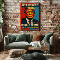 Triumphant Trump Leadership Pop Art Poster