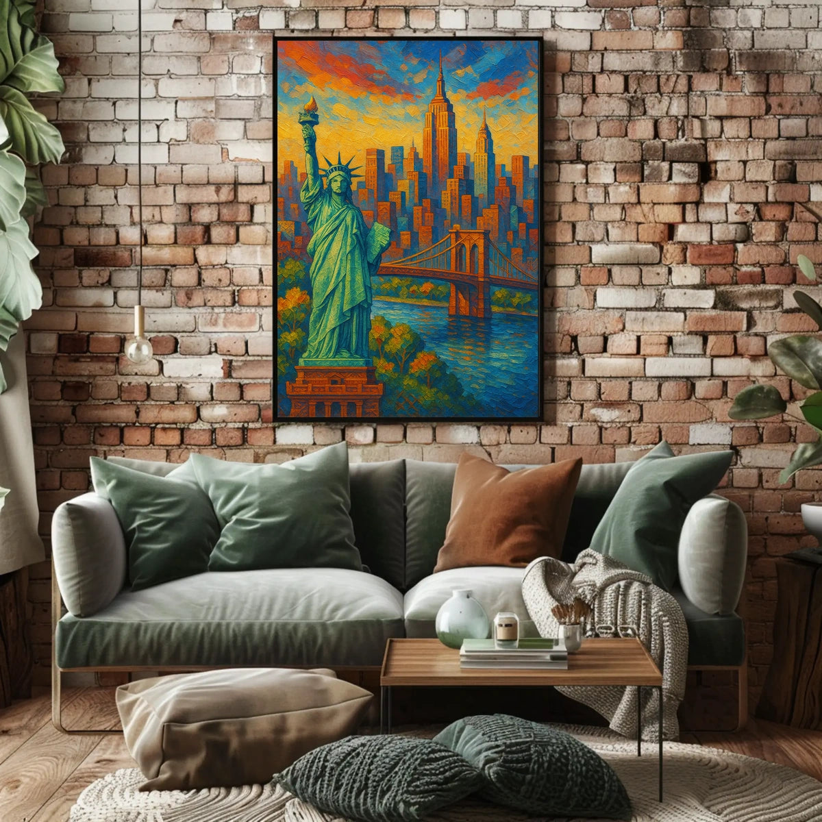Statue of Liberty New York City Poster Modern Wall Art