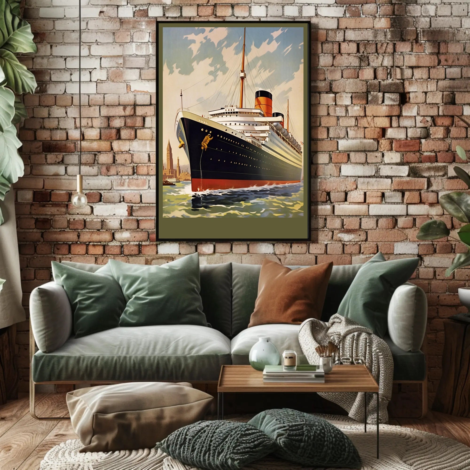 Majestic Ocean Liner Poster