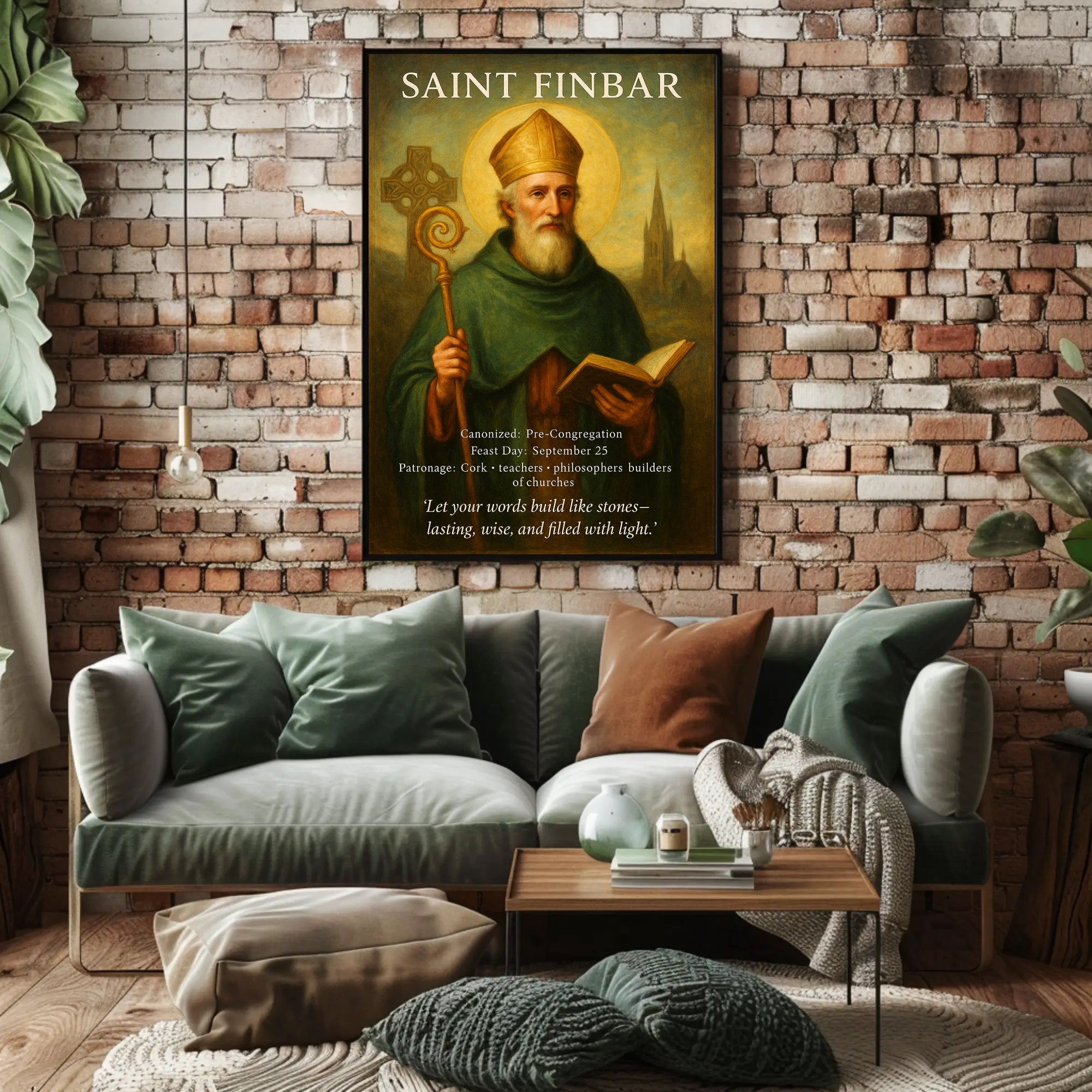 Saint Finbar Poster PosterGoat