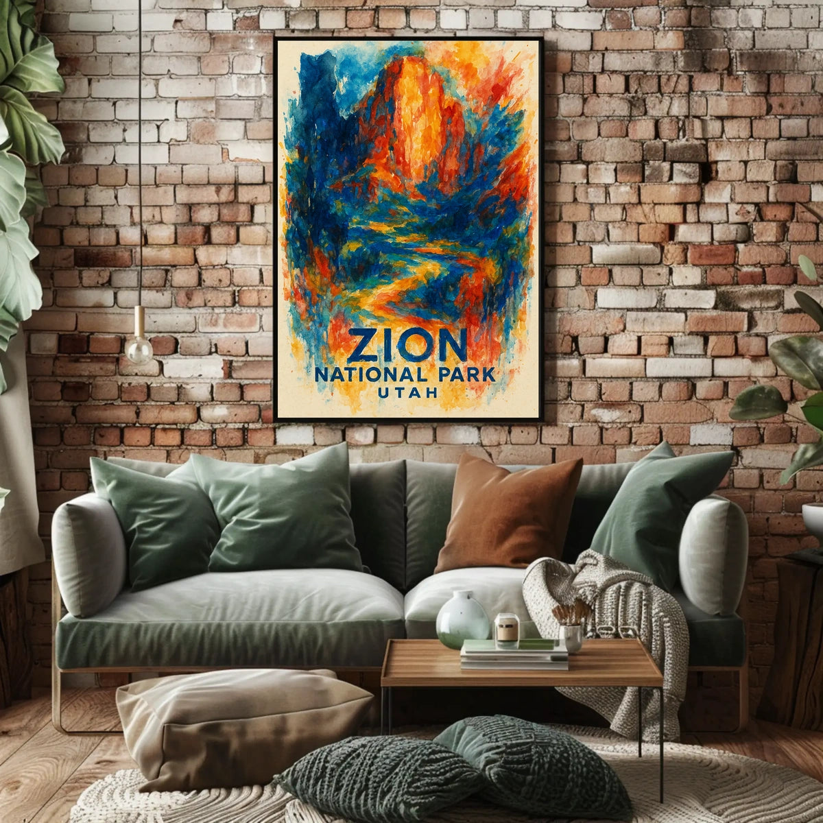 Zion National Park Utah Scenic Poster