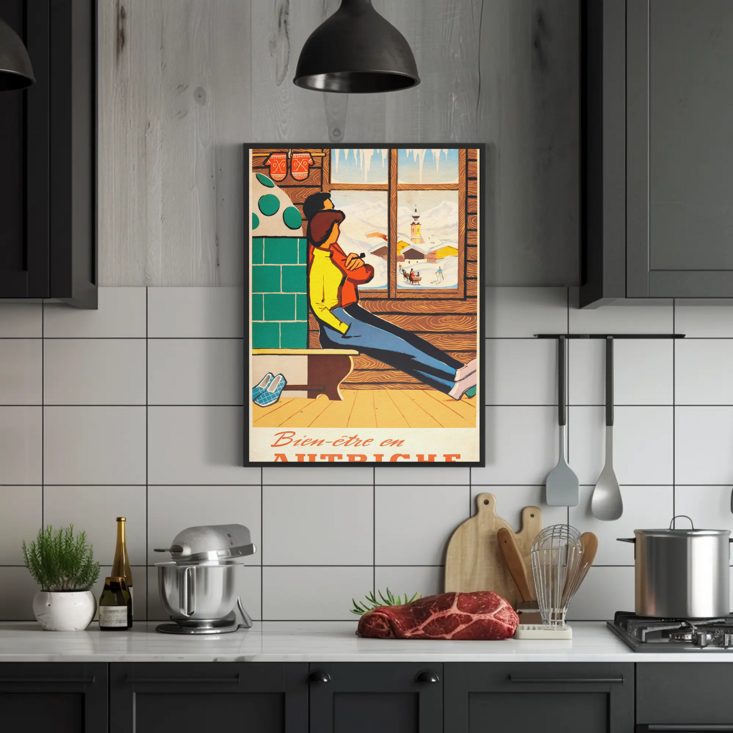 Bien-être en Autriche Vintage Poster